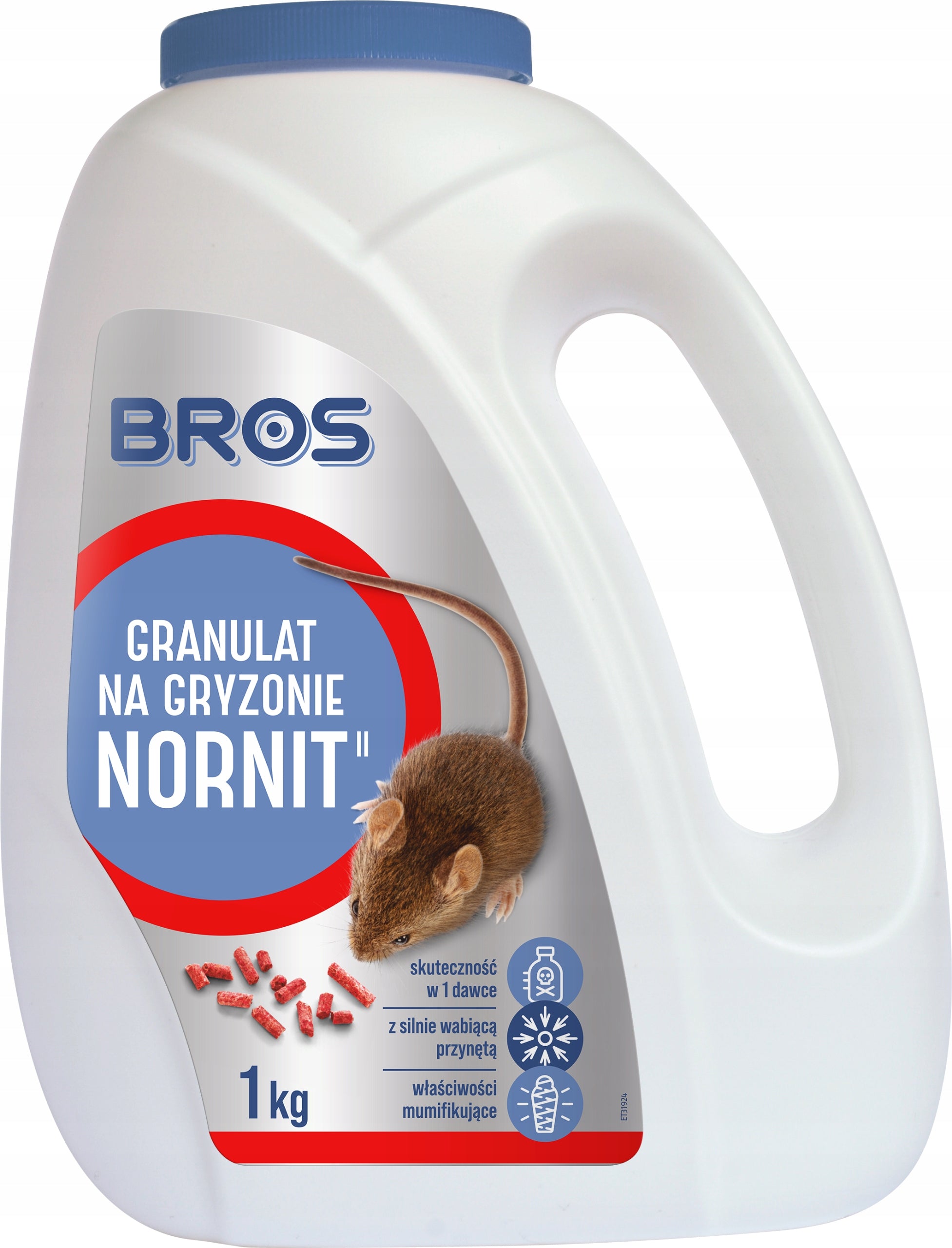 BROS Nornit granules poison for voles and voles 1 kg - 2 Pack Manufacturer code 1771