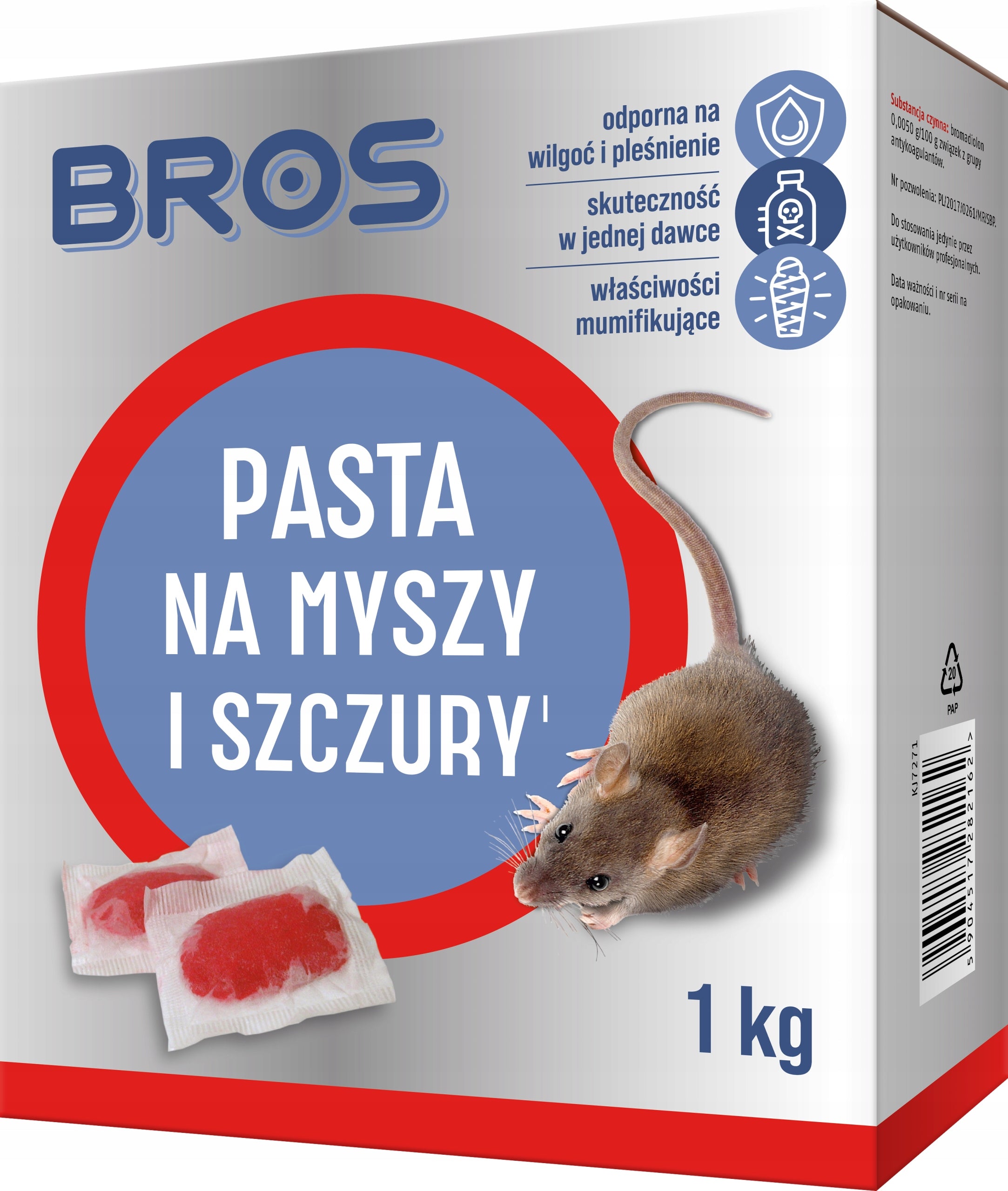 BROS Paste, poison for mice and rats 1 kg