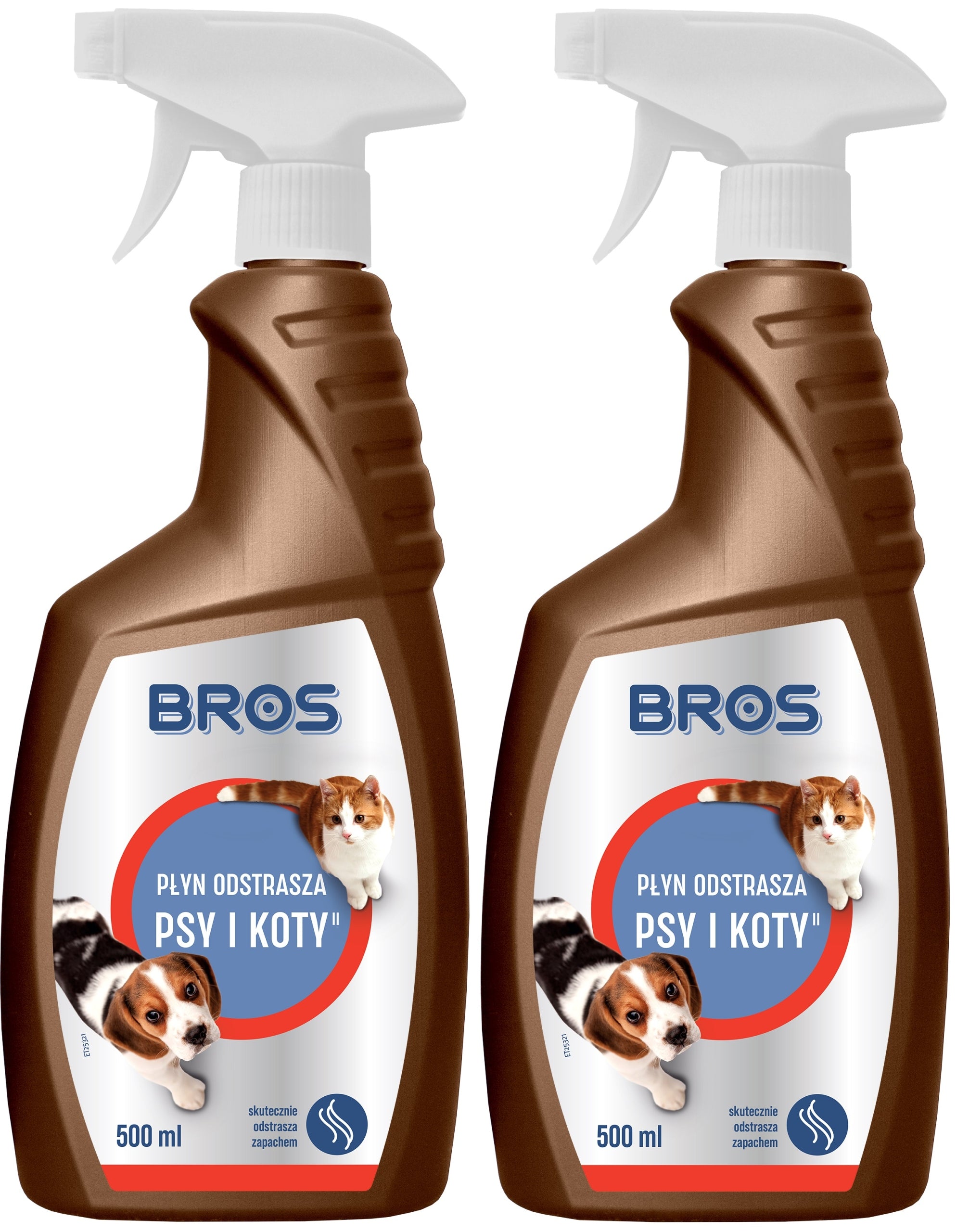 BROS liquid repels dogs and cats 500ml - 2 PACK