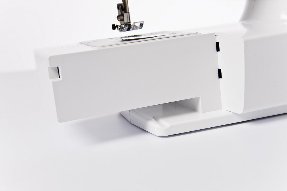 BROTHER RL417 sewing machine Functions thread tension adjustment back-sewing automatic buttonhole stitching to the size of the button automatic needle threading smooth sewing speed adjustment automatic bobbin winding double-needle option needle positioning