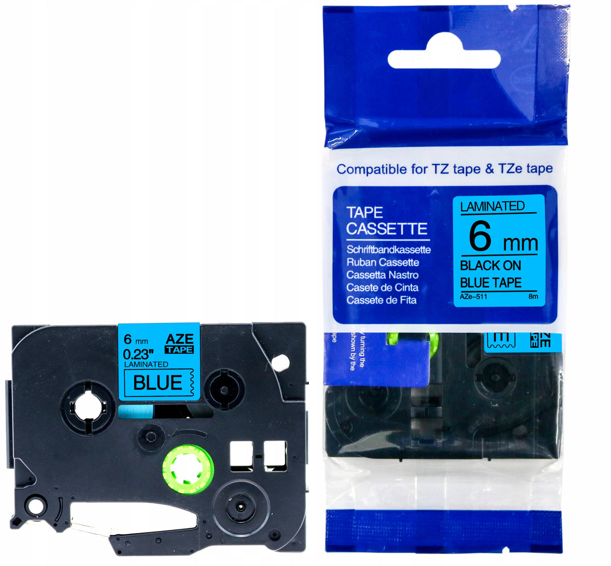 BROTHER TAPE BLUE TZe-511 6mm TZ511 AZ