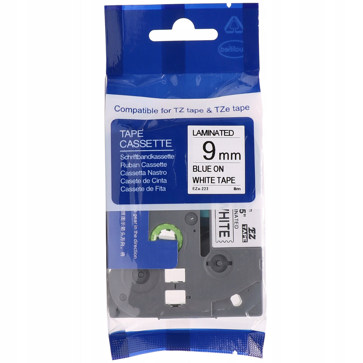 BROTHER TAPE TZ-223 9MM 8M WHITE TZe-223