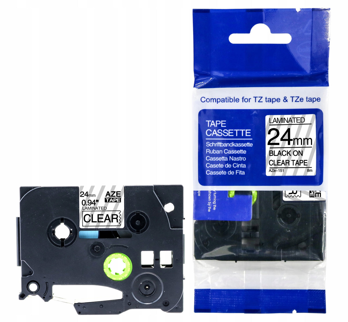BROTHER TAPE TZe-151 24mm TRANSPARENT TZ-151