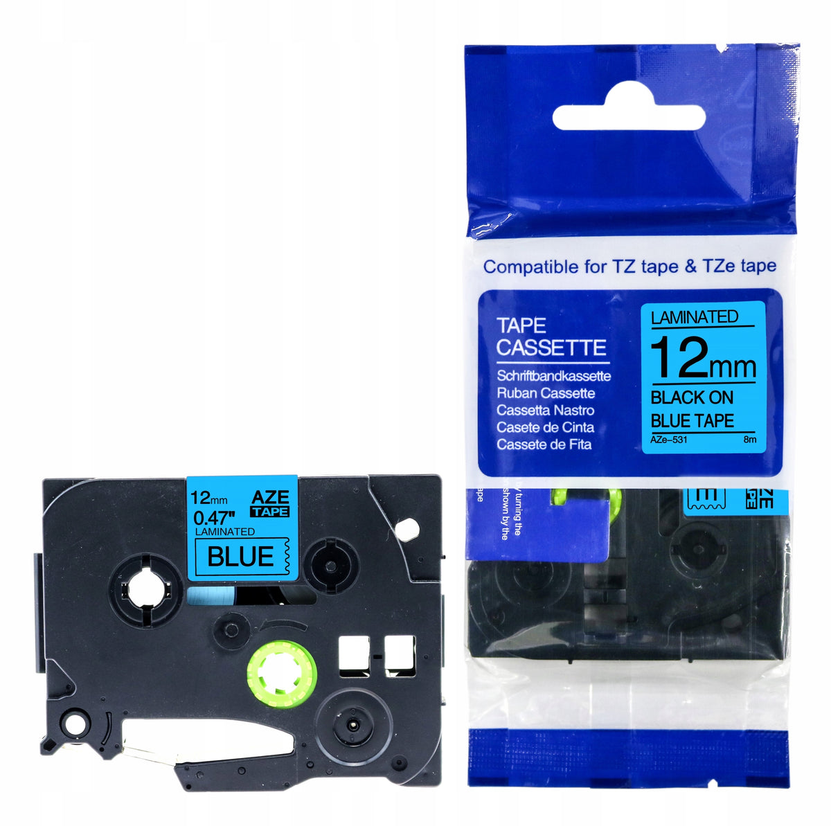 BROTHER TAPE TZe-531 12mm BLUE TZ-531 AZ