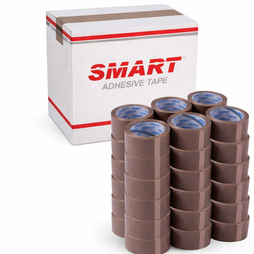 BROWN PACKING TAPE 48/100y ADHESIVE SMART 36 pieces 48/91m
