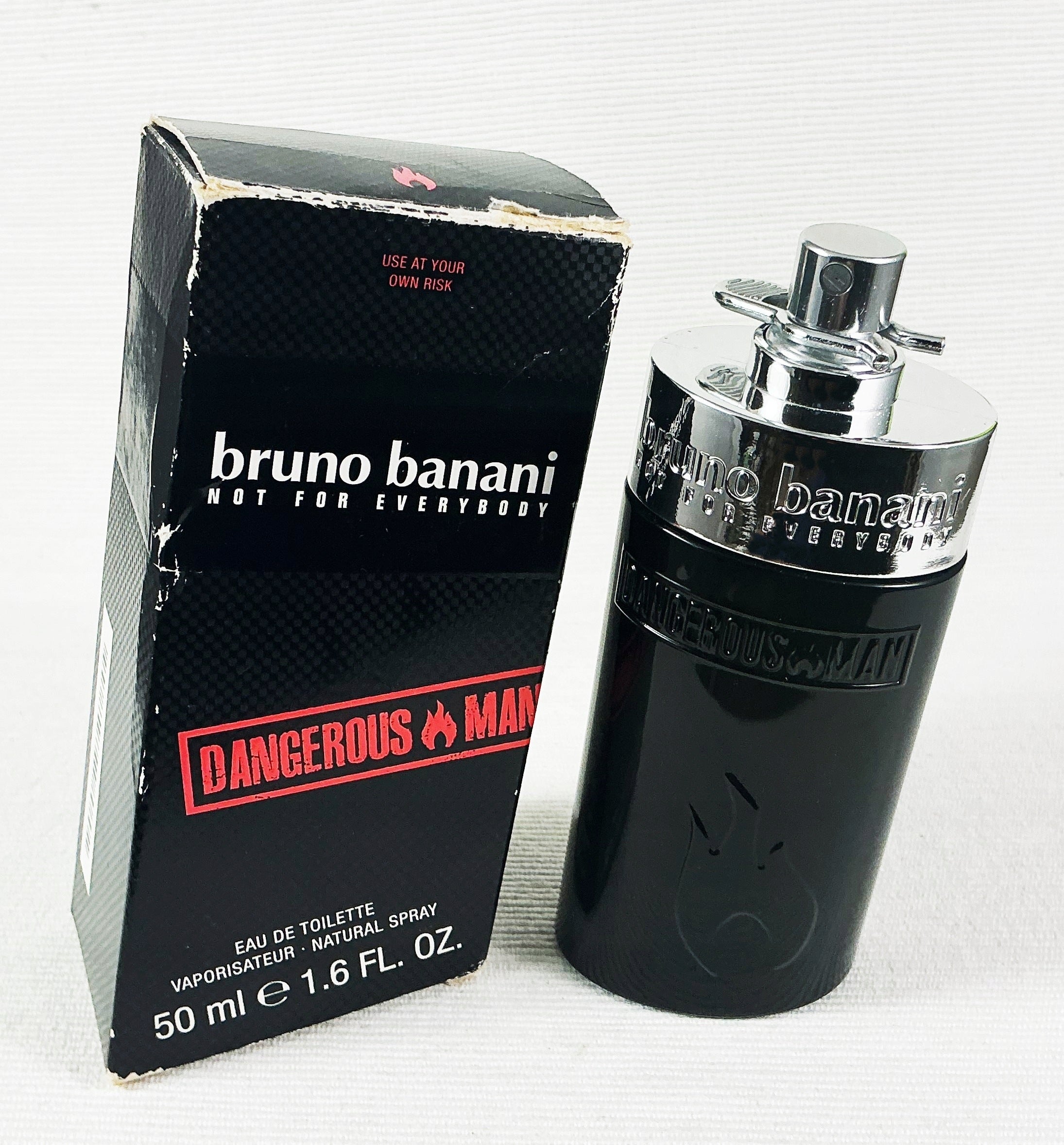 BRUNO BANANI DANGEROUS MAN 50 ML EAU DE TOILETTE UNIQUE Packaging status original