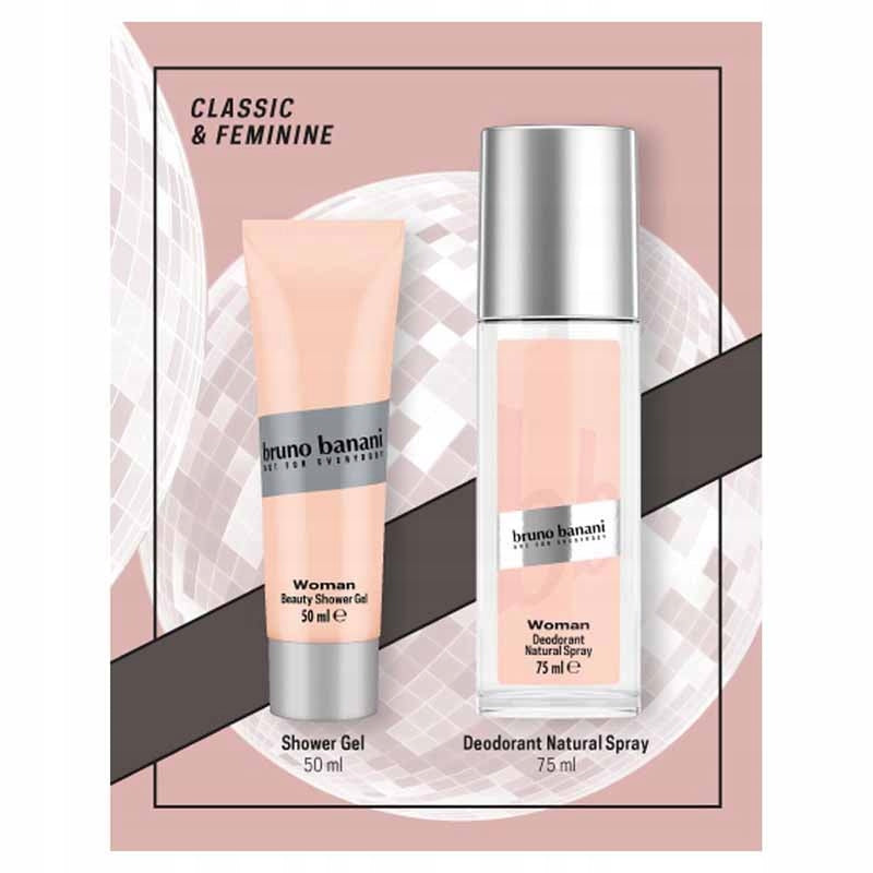 BRUNO BANANI WOMAN GIFT SET FOR WOMEN SHOWER GEL DEODORANT