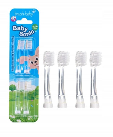 BRUSH-BABY BabySonic RBH tips for BabySonic sonic toothbrush 4 pcs.