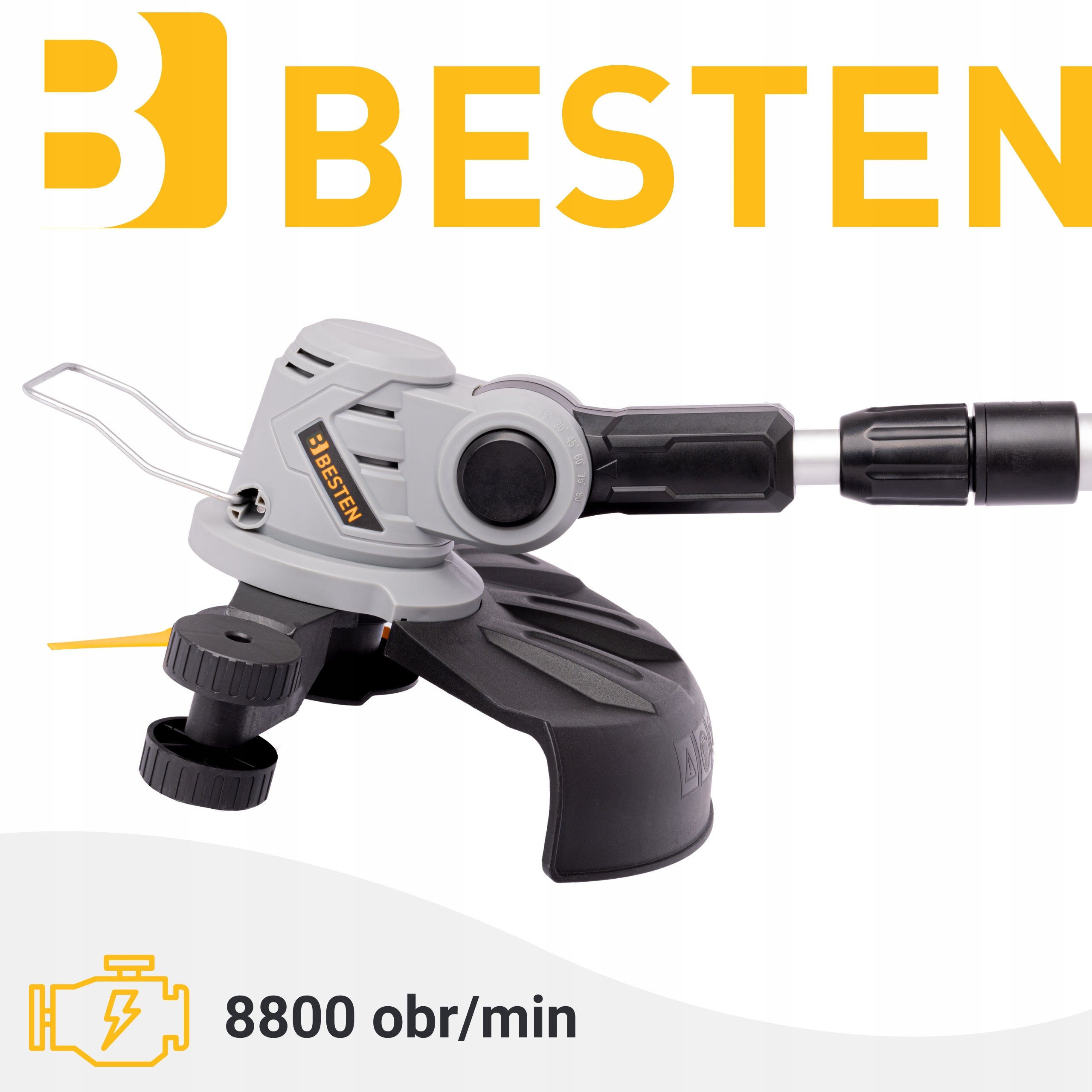 BRUSH CUTTER CORDLESS BRUSH CUTTER ON GRASS WHEELS SCYTHE BLADE SET Tool weight 2.2 kg