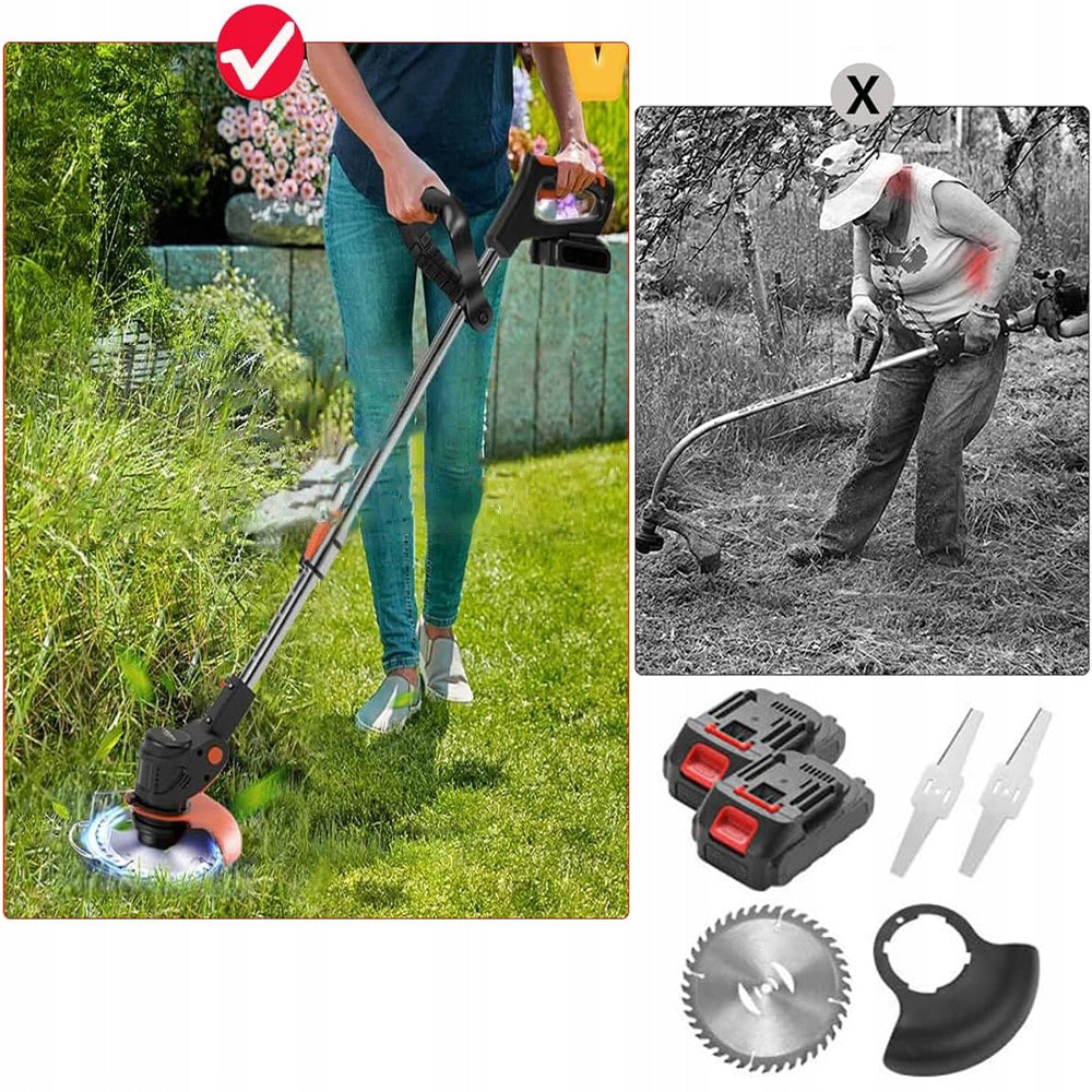 BRUSH CUTTER CORDLESS ELECTRIC SCYTHE GRASS BRUSH CUTTER 21V STRONG Kind edge trimmer