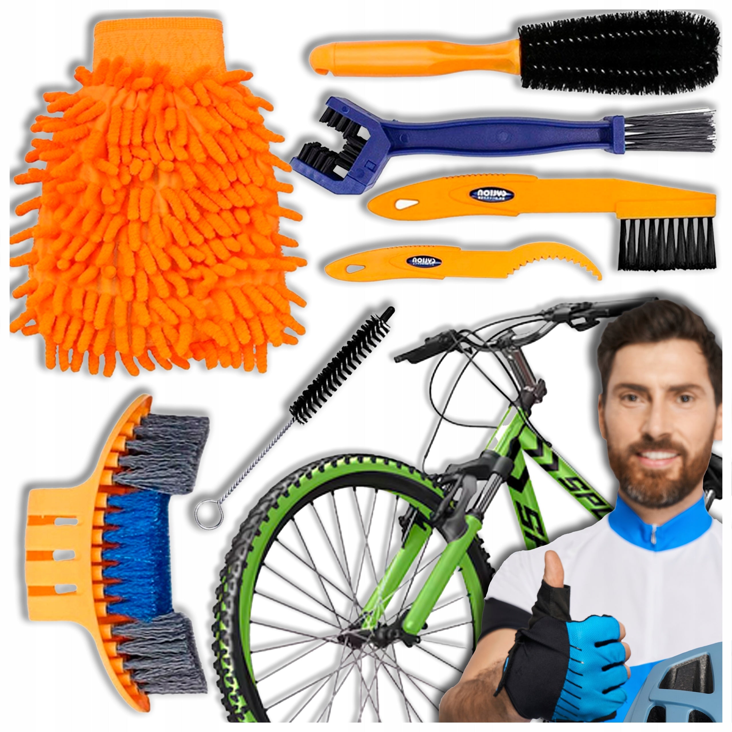 BRUSH DRIVE CHAIN BIKE CLEANING KIT