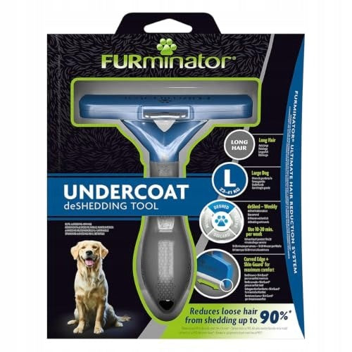 BRUSH FOR BIG DOG L FOR LONG HAIR GREY-BLUE Packaging status original
