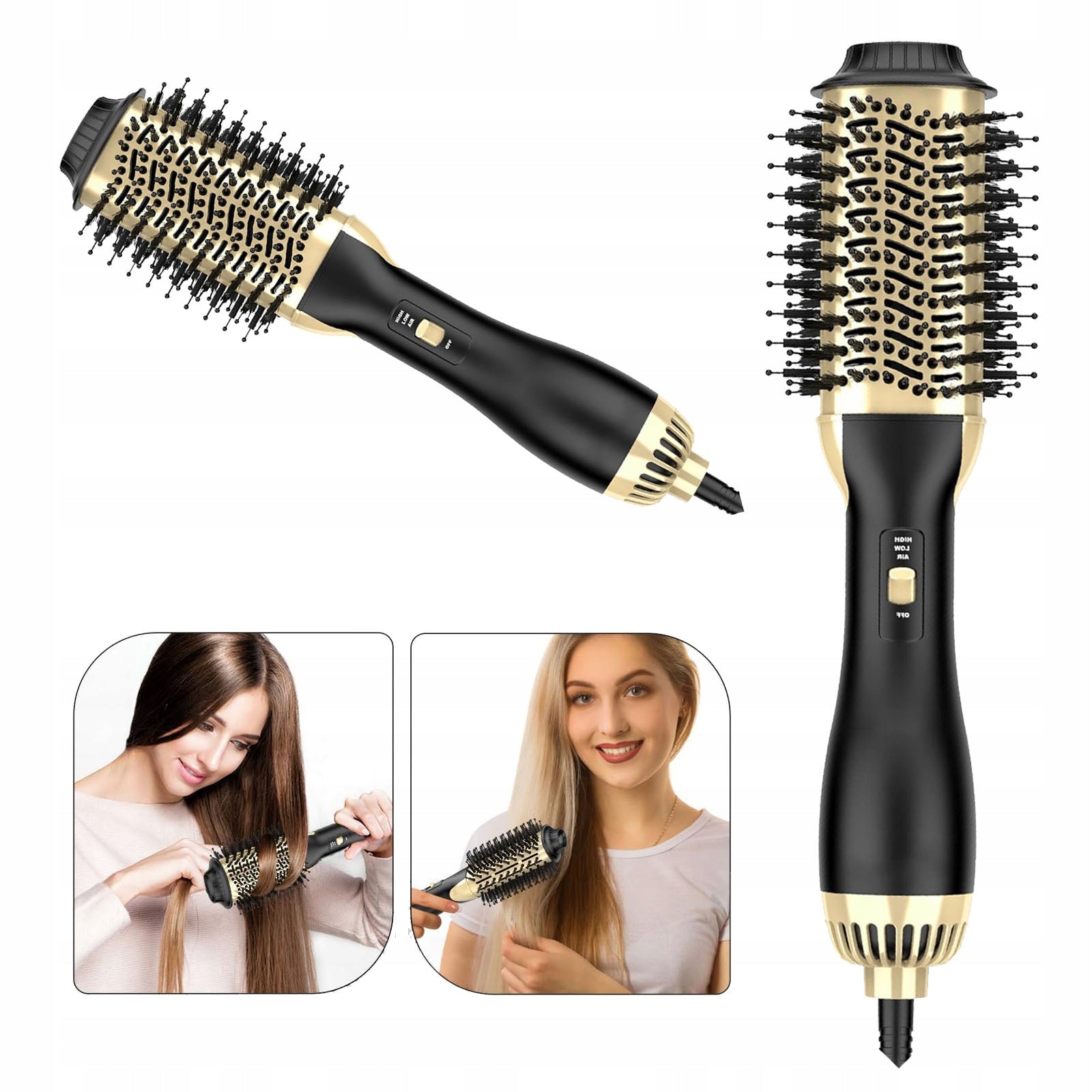 BRUSH HAIR DRYER 4IN1 IONIZATION TOURMALINE STRONG 1000W