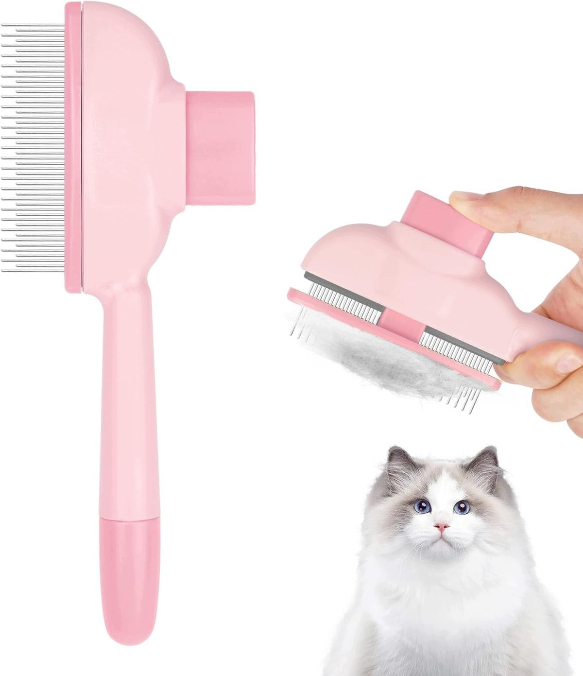 BRUSH SELF-CLEANING COMB FOR CAT DOGS MASSAGE PIR