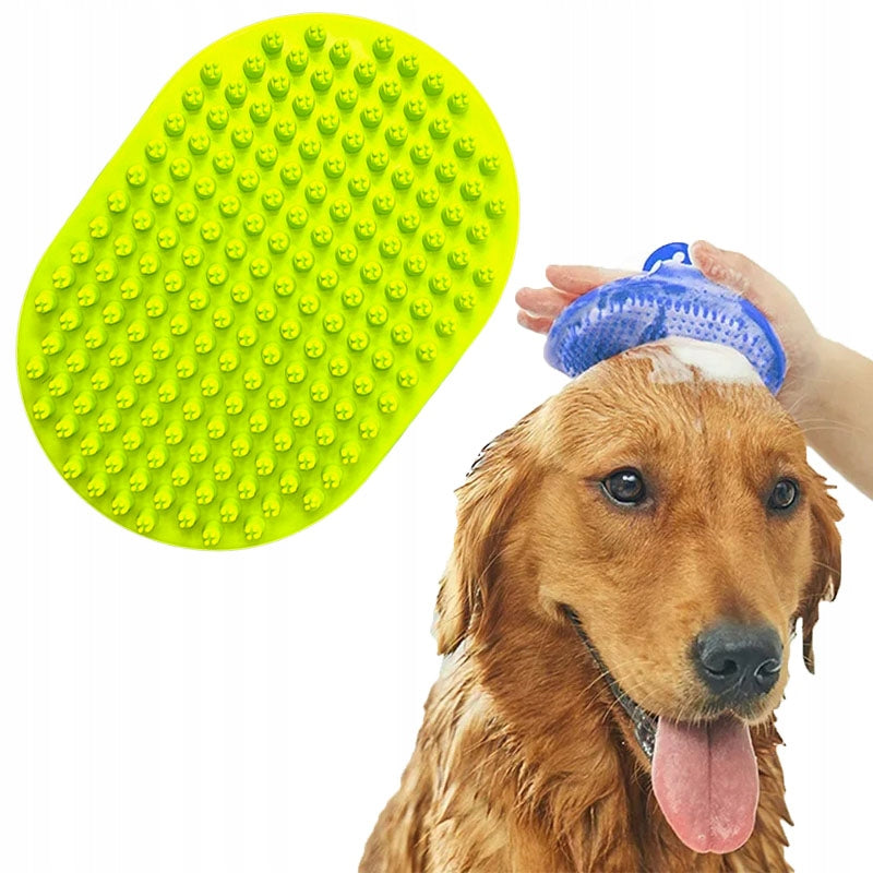 BRUSH SILICONE RUBBER WASHER FOR CAT DOG TO WASH HAIR COMBING