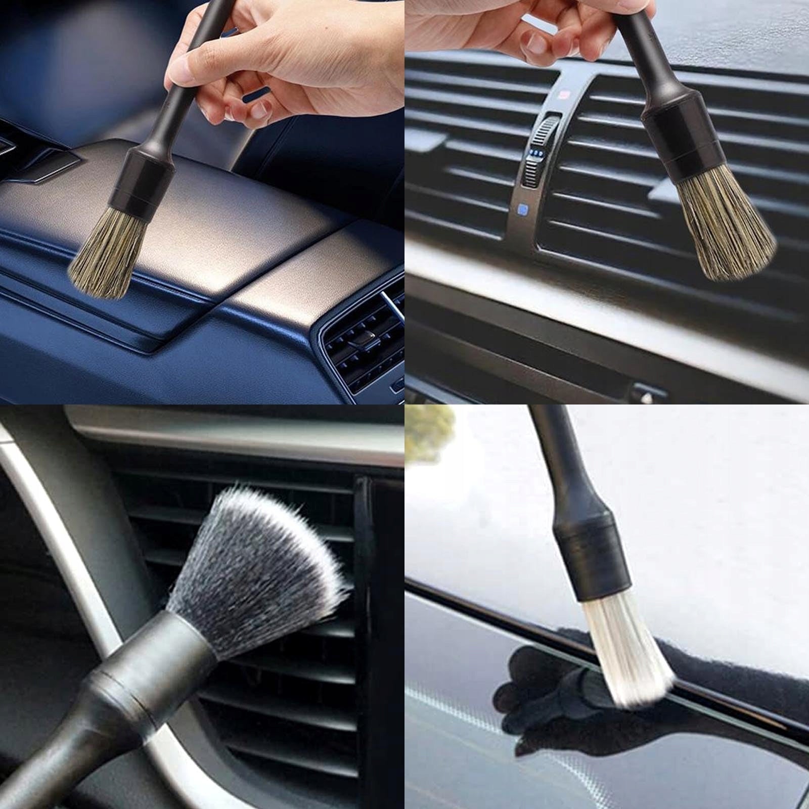 BRUSHES DETAILING BRUSHES FOR CAR INTERIOR COCKPIT SET DETAILING 5 PCS Manufacturer code Zestaw pędzli do detailingu 5 szt d1