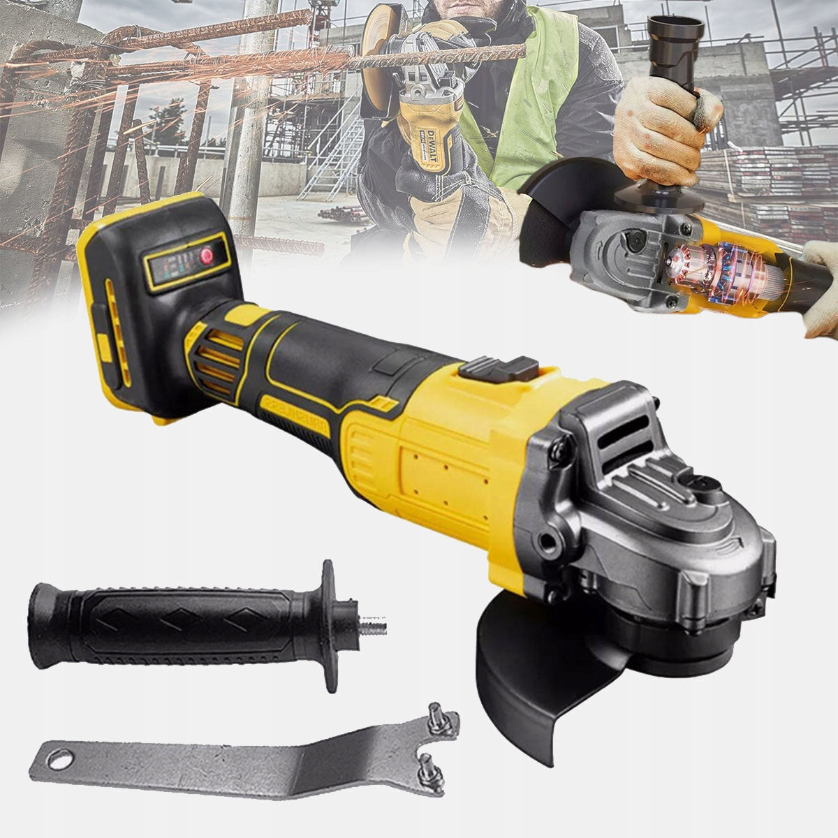 BRUSHLESS ANGLE GRINDER POLISHING AND CUTTING MACHINE 125MM