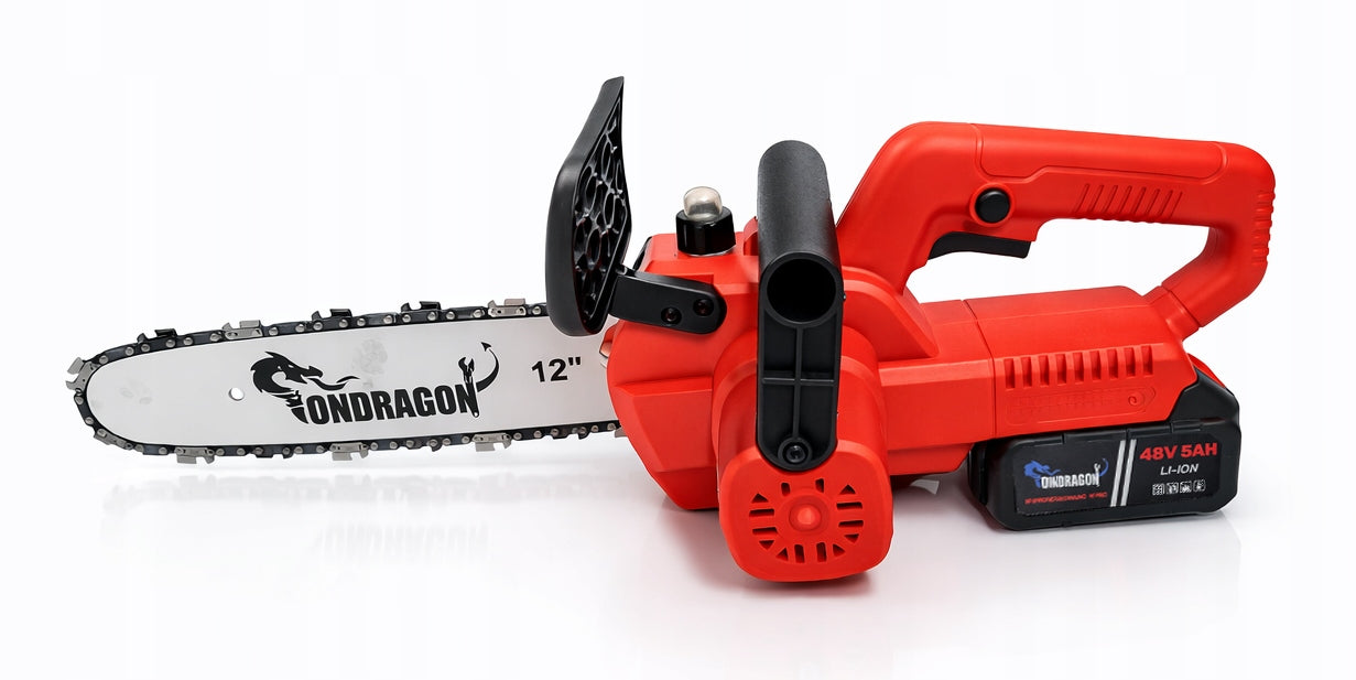BRUSHLESS CHAINSAW CORDLESS SAW 12" 48V 2x AKU PRO Chain manufacturer Ondragon