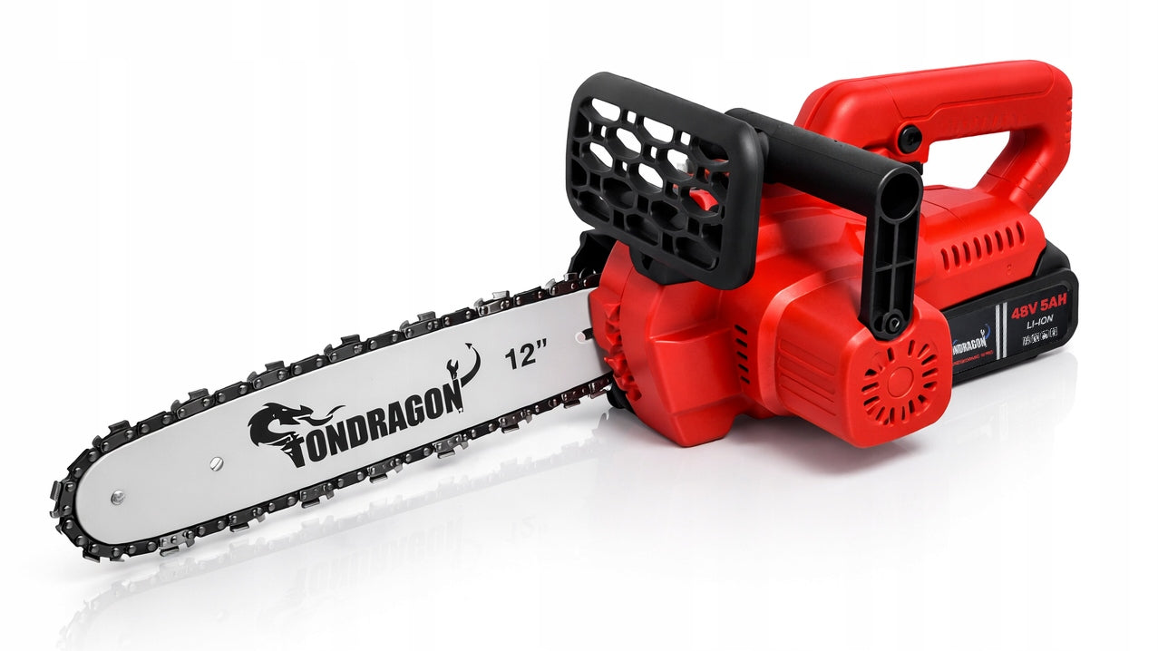 BRUSHLESS CHAINSAW CORDLESS SAW 12" 48V 2x AKU PRO Guide manufacturer Ondragon
