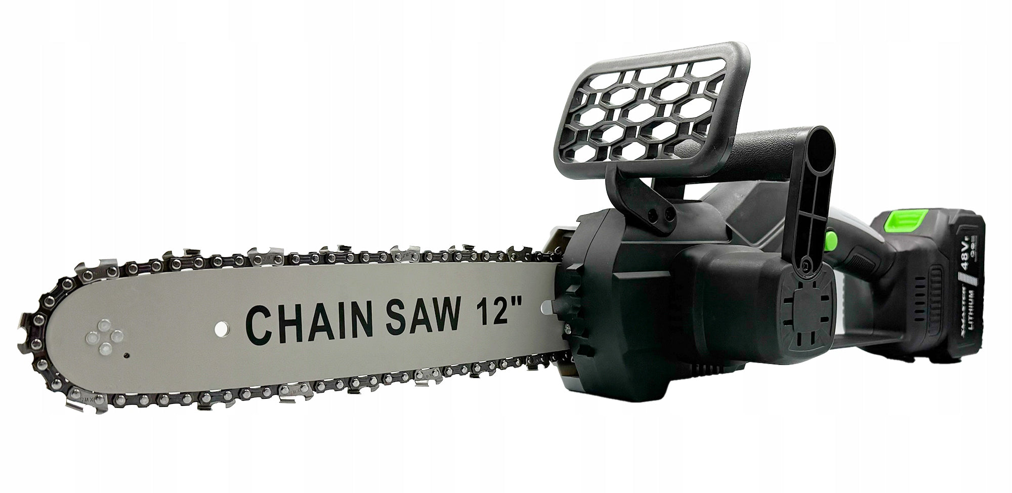 BRUSHLESS CHAINSAW CORDLESS SAW 12" INCH LUBRICATION AKU Manufacturer code MOCNA 12-calowa piła bezszczotkowa 2x aku