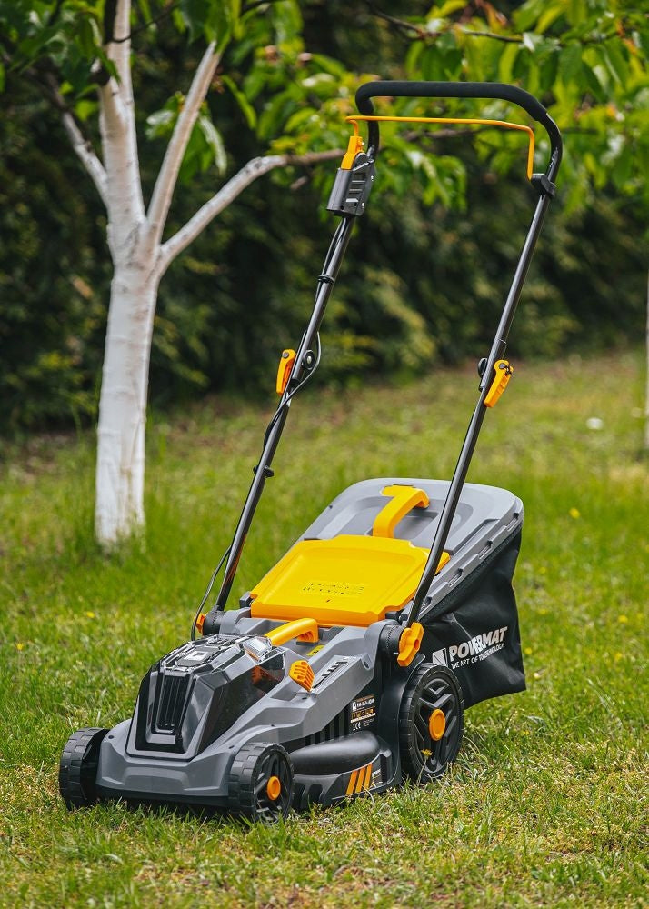 BRUSHLESS CORDLESS ELECTRIC MOWER 2 x AKU 4Ah BASKET 42L 38CM Basket capacity 42 l