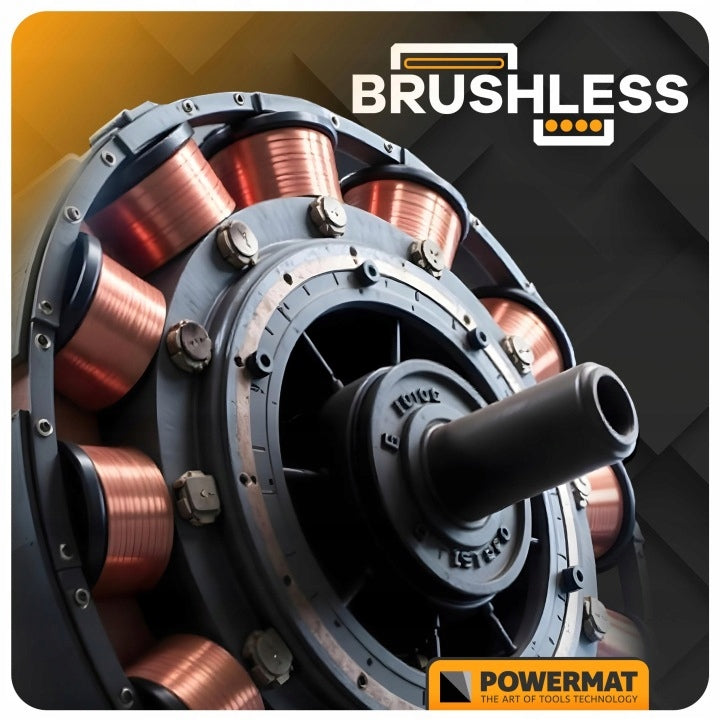 BRUSHLESS CORDLESS ELECTRIC MOWER 2 x AKU 4Ah BASKET 42L 38CM Brand Powermat