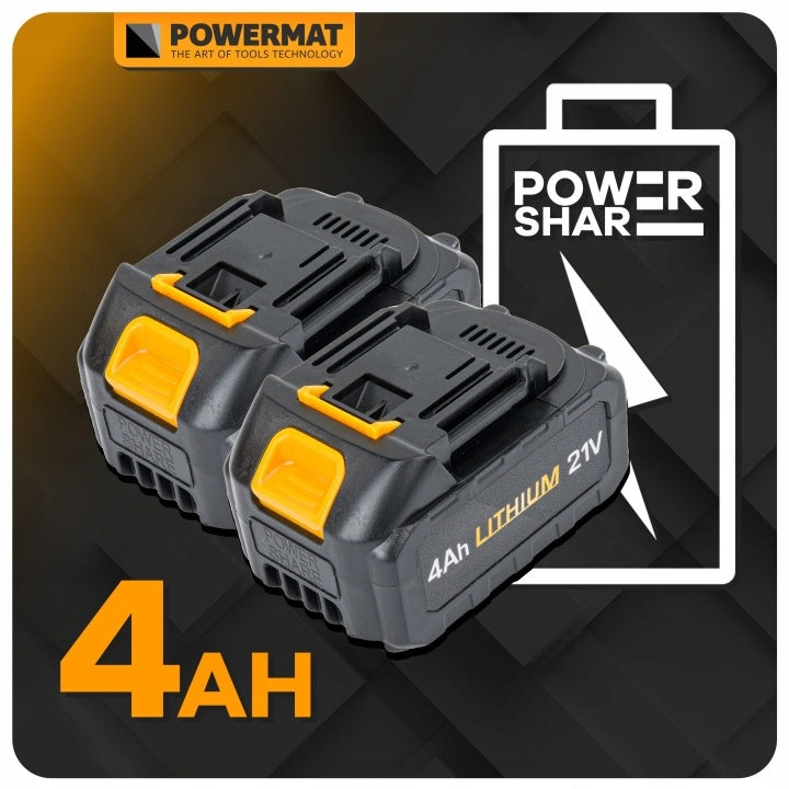 BRUSHLESS CORDLESS ELECTRIC MOWER 2 x AKU 4Ah BASKET 42L 38CM Series PM-KSA-40M