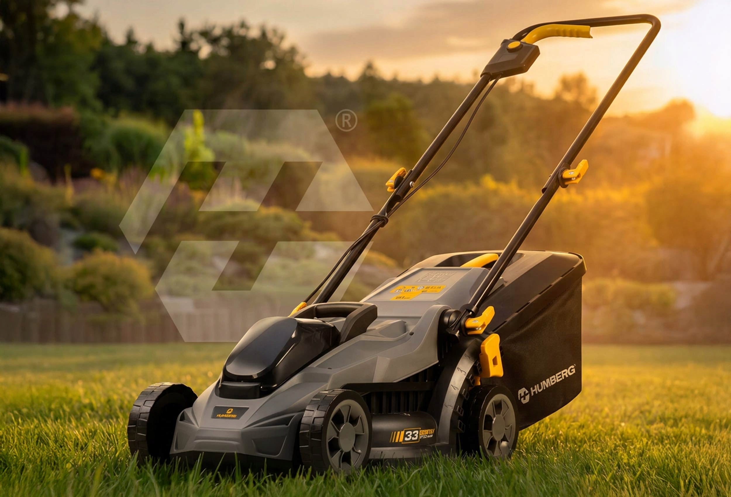 BRUSHLESS CORDLESS MOWER AKU LIGHT STRONG 33cm HUMBERG Series HM-611