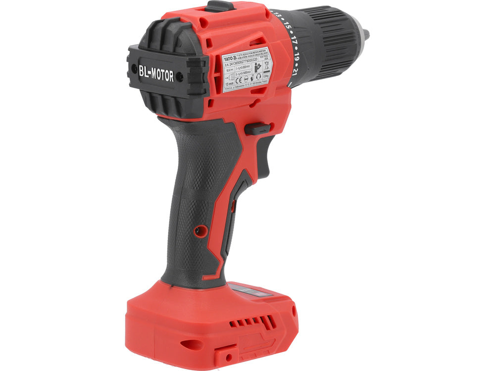 BRUSHLESS DRILL 18V 45Nm body YT-827790 YATO Batteries included no