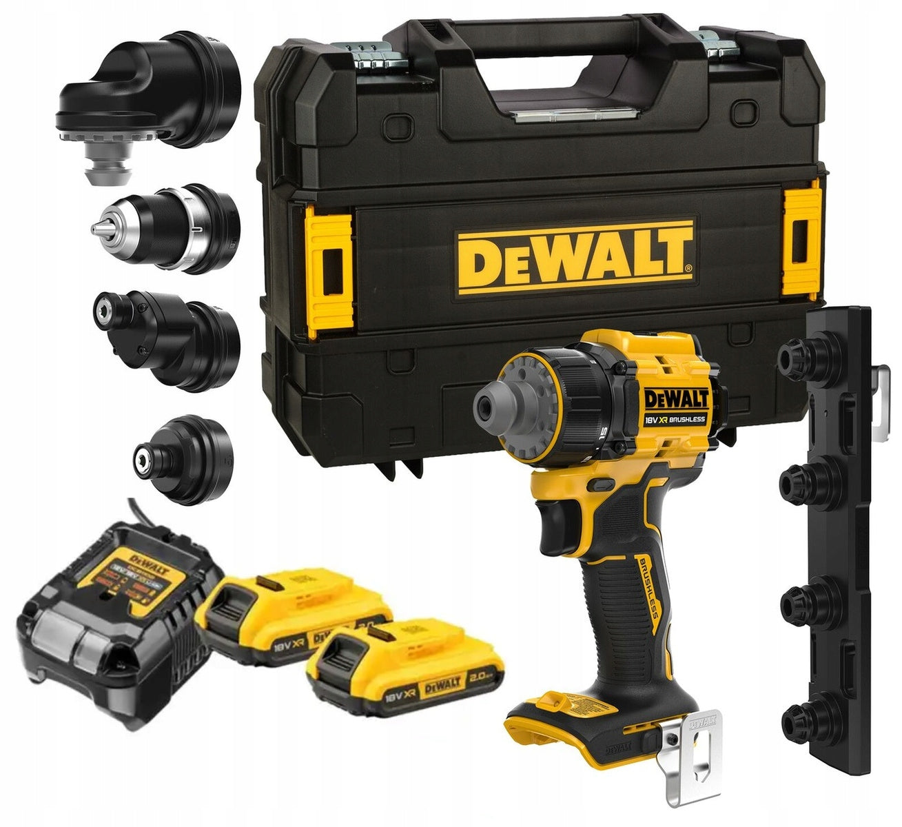 BRUSHLESS DRILL/DRIVER 2x2,0AH CHARGER 18V DEWALT DCD803D2T Brand DeWalt