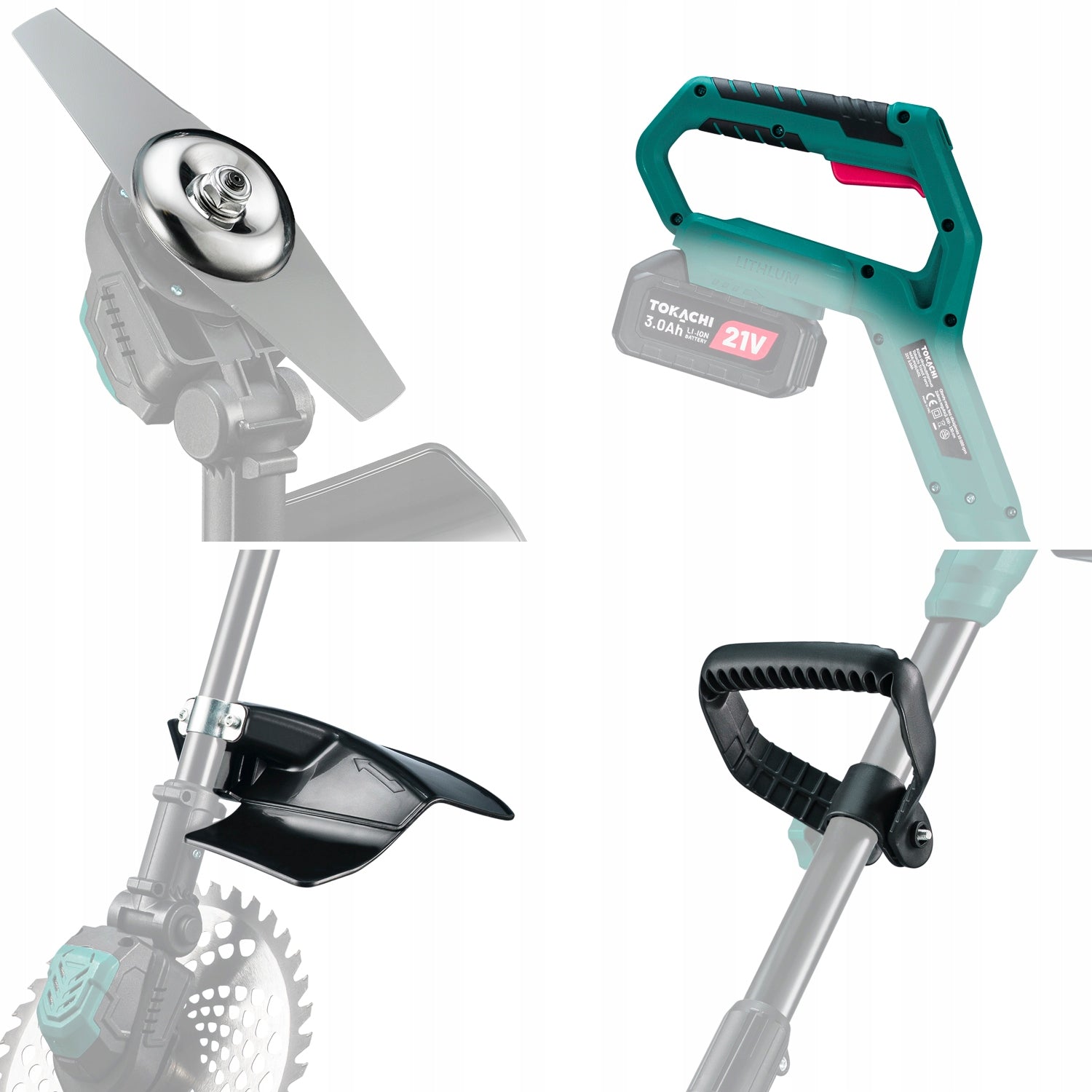 BRUSHLESS ELECTRIC GRASS SCYTHE 2xAKU 3Ah Kind edge trimmer