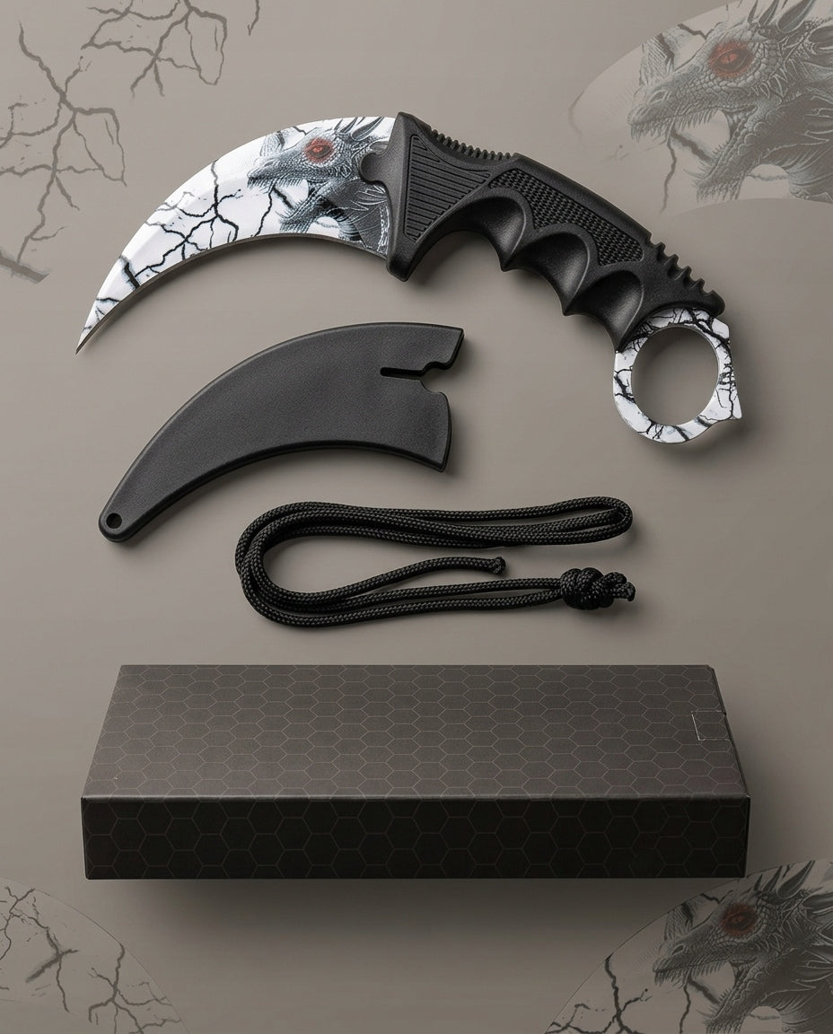 BSH CS:GO Dragon - Indonesian Knife Karambit multifunctional + case, giftbox Brand BSH ADVENTURE