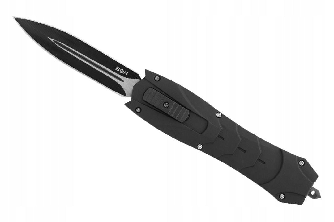 BSH Spring Knife OTF Automatic Dagger Folding Knife + Cover Manufacturer code taktyczny wojskowy survival myśliwski maczeta