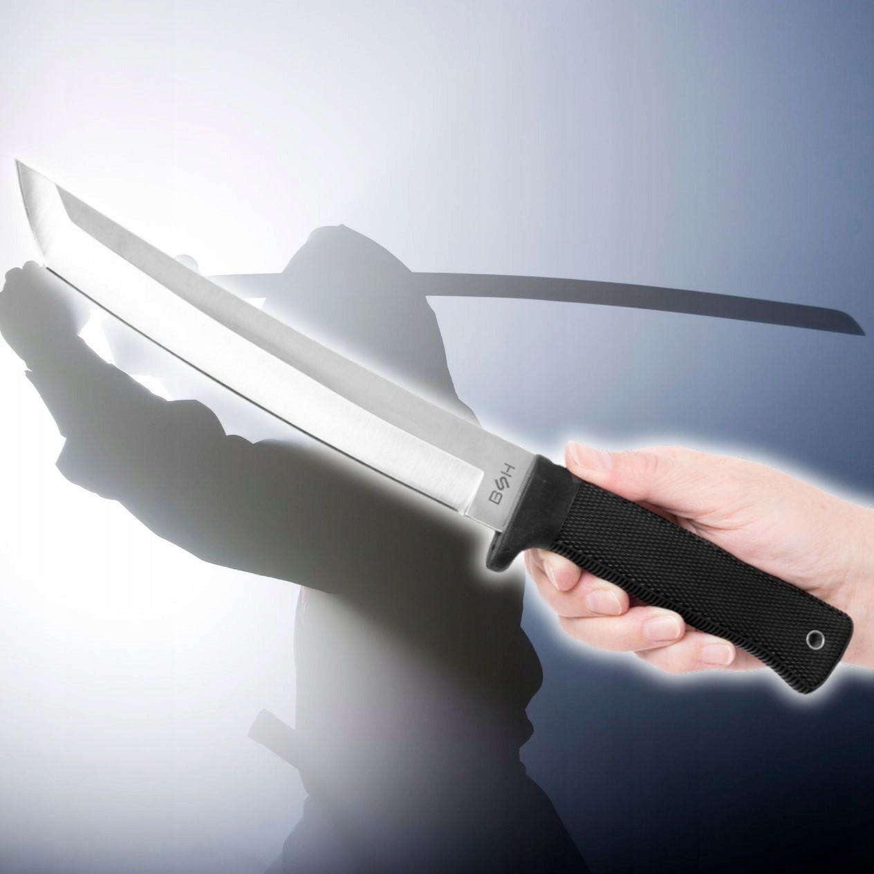BSH TACTICAL MILITARY KNIFE KATANA SAMURAI HUNTING TANTO + COVER Manufacturer code HARCERSKI FINKA SZTYLET ETUI SURVIVALOWY