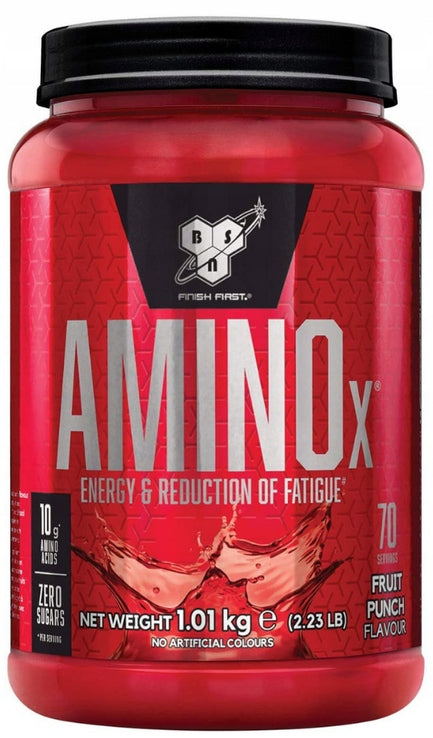 BSN Amino X 1010g Amino BCAA 2:1:1 EAA Taurine Citrulline B6 D Fruit