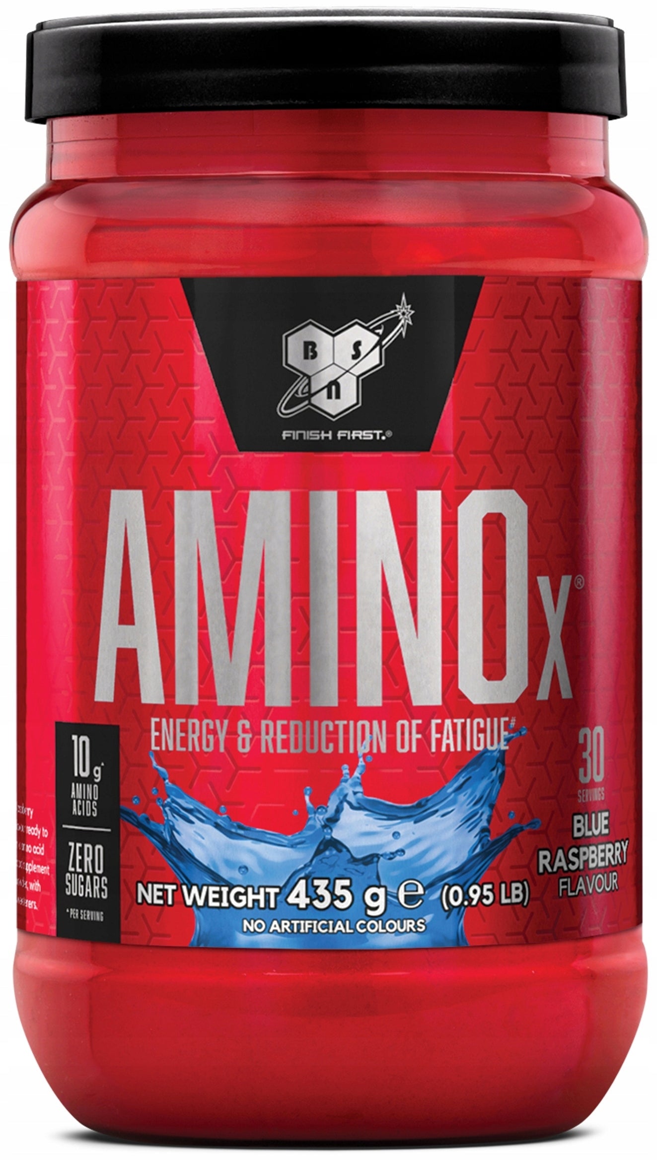 BSN Amino X Amino Acids BCAA Blend Taurine Arginine 435g Blue Razz