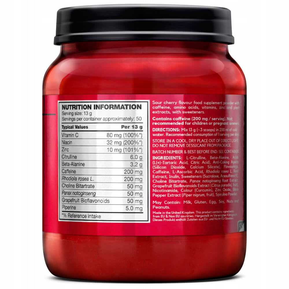 BSN N.O-XPLODE Legendary Red Rush POWERFUL PRE-WORKOUT PUMP 50portion/650g Manufacturer code 1000026974#RR