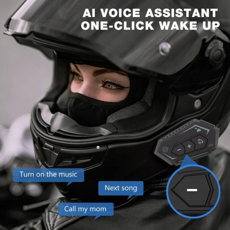 BT-12C 5.3 BLUETOOTH HEADSET FOR HELMET MOTORCYCLE BIKE Manufacturer no brand