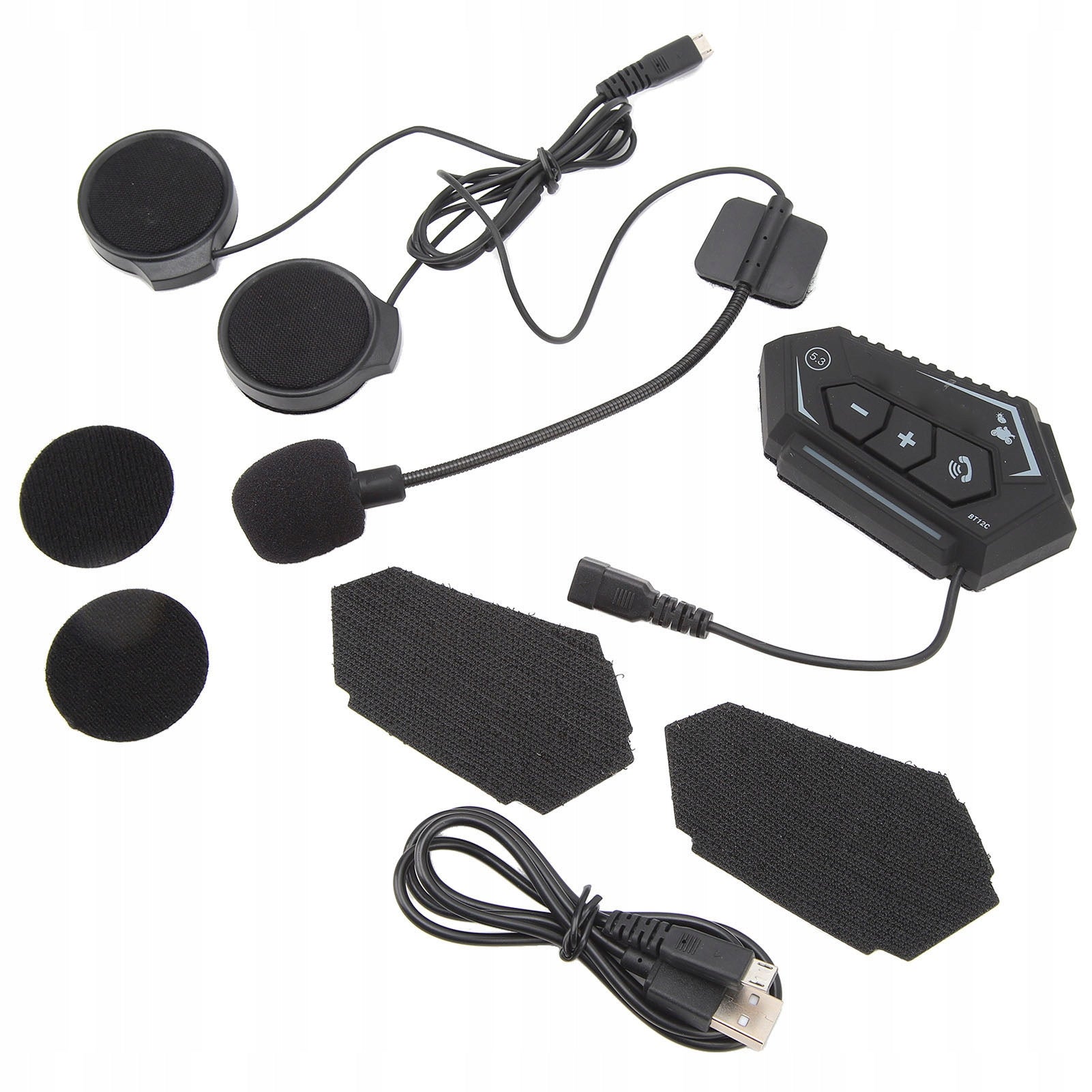 BT-12C 5.3 BLUETOOTH HEADSET FOR HELMET MOTORCYCLE BIKE