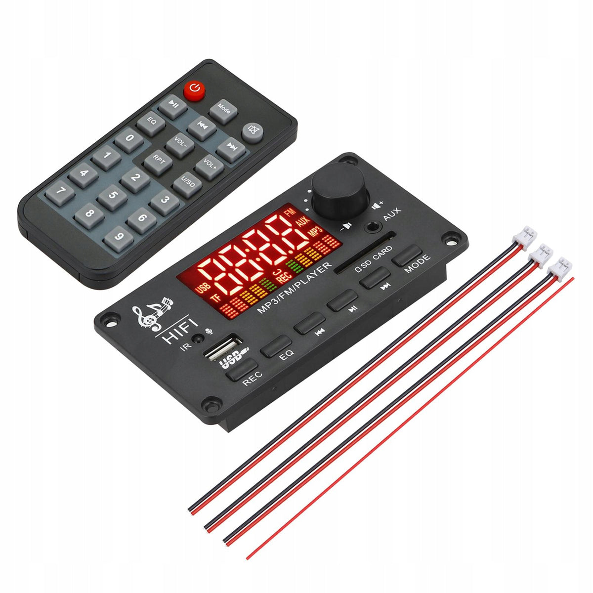 BT 5.0 MP3 Player Decoding Board 2x40W Speaker Jx Y04 Decoding Remote B Manufacturer code runquan-68046376