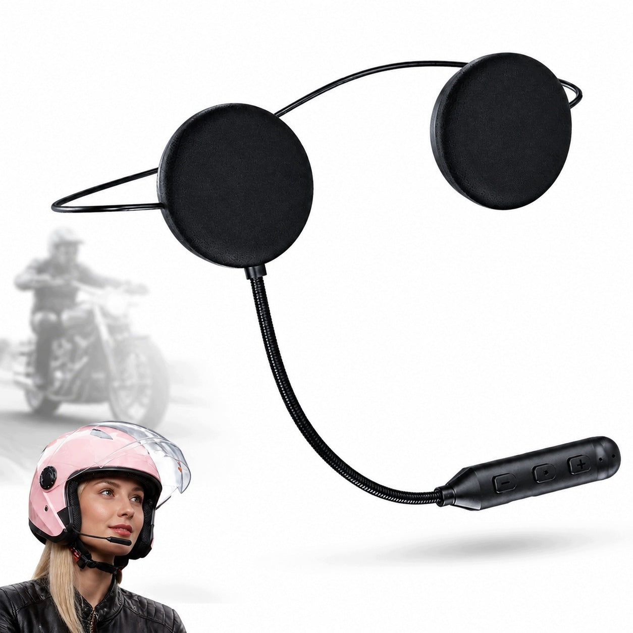 BT 5.3 BLUETOOTH HEADPHONES FOR MOTORCYCLE AND MOTORCYCLE HELMET