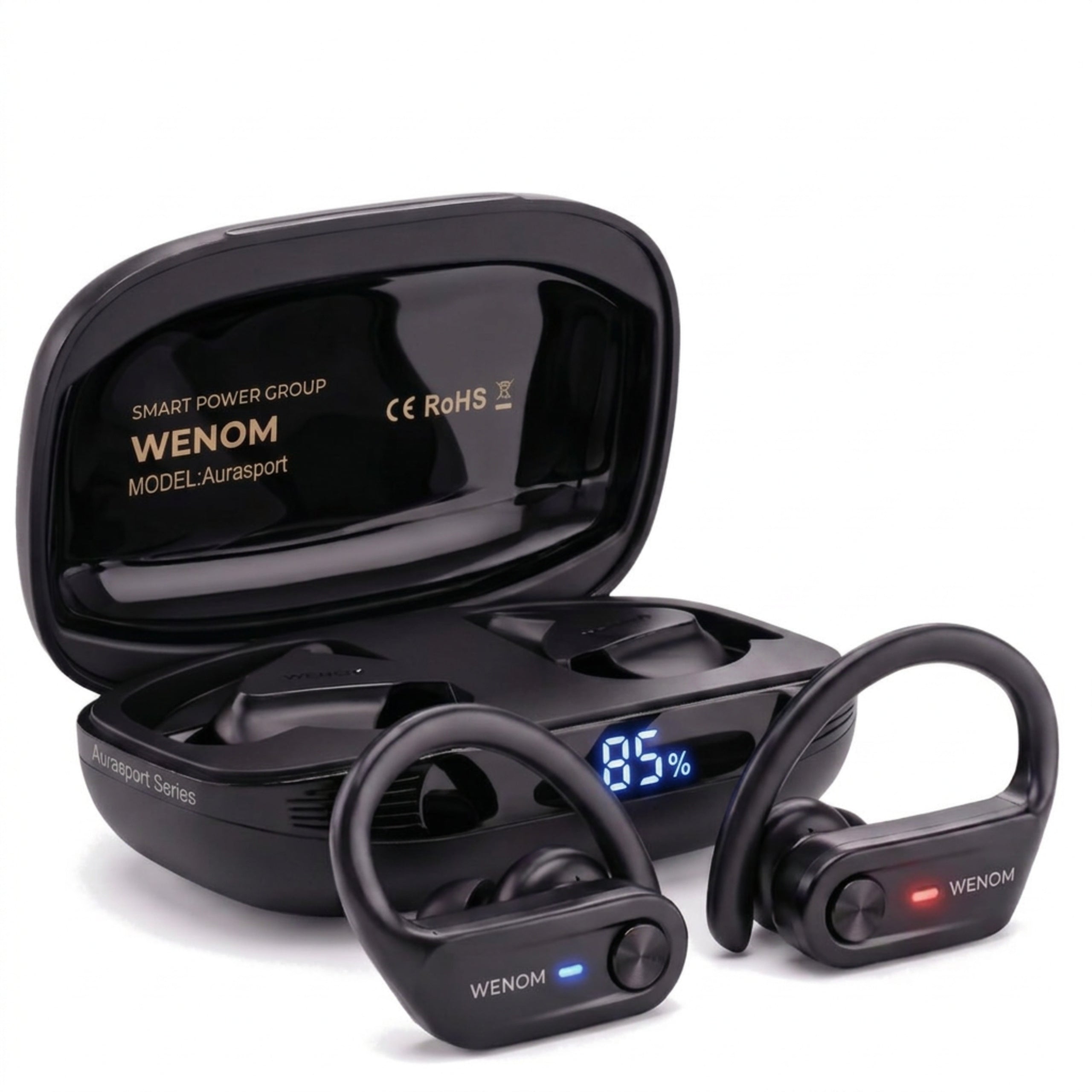 BT 5.4 PRO WIRELESS SPORTS HEADPHONES WENOM ANC BASS