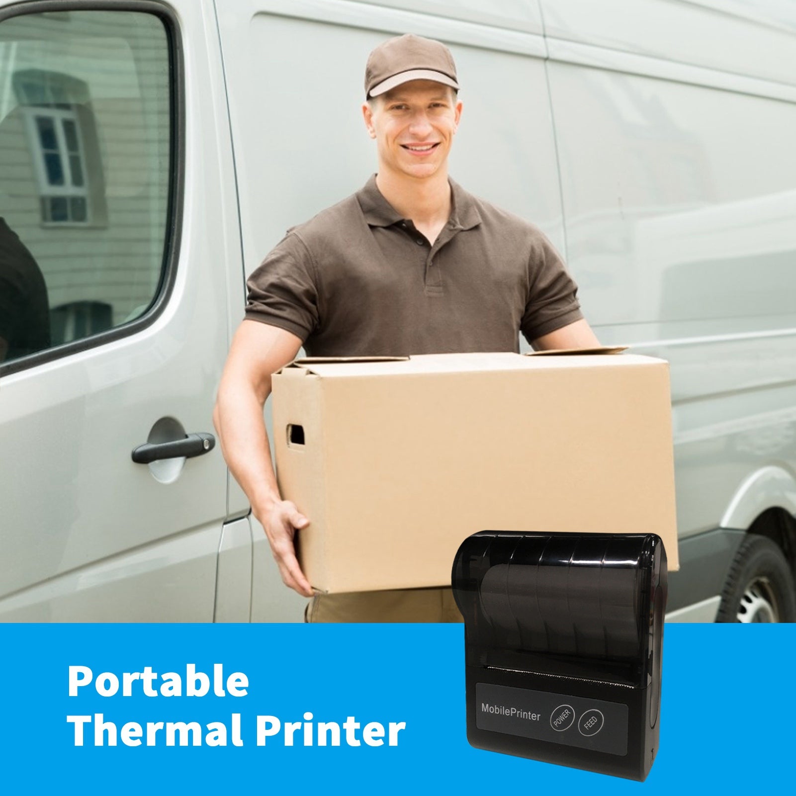 BT 80mm Portable Thermal Receipt Printer Portable RW Printer Brand no brand