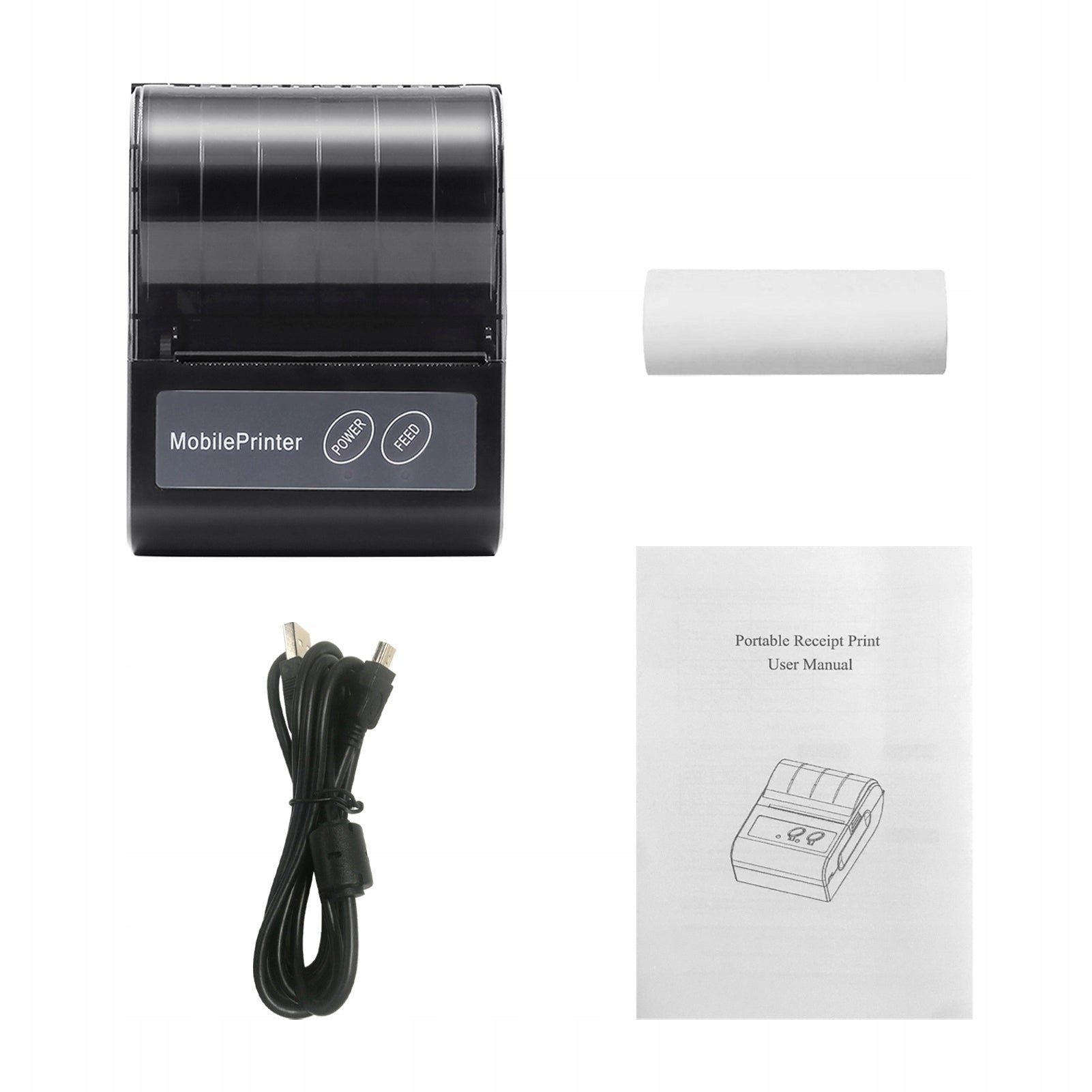 BT 80mm Portable Thermal Receipt Printer Portable RW Printer