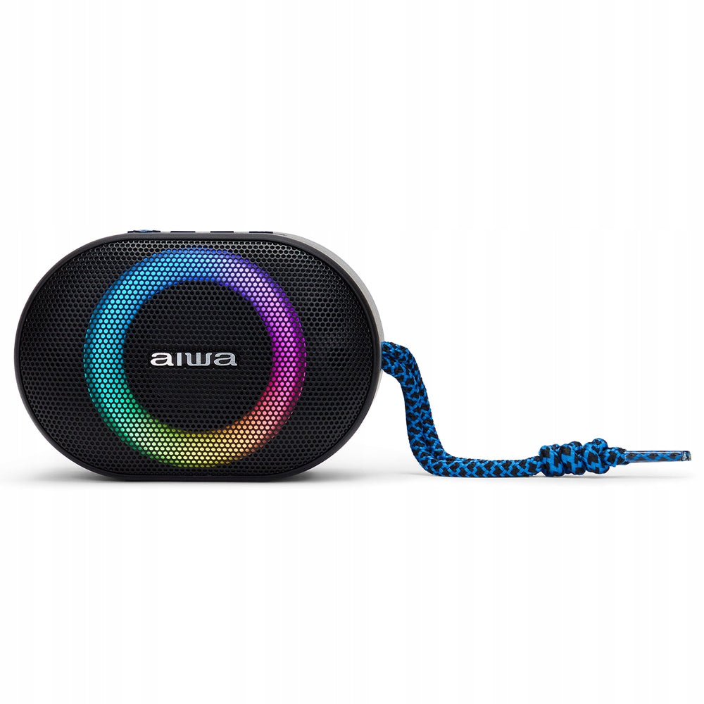 BT AIWA BST Speaker - 330BL IPX6 RGB Blue Brand Aiwa