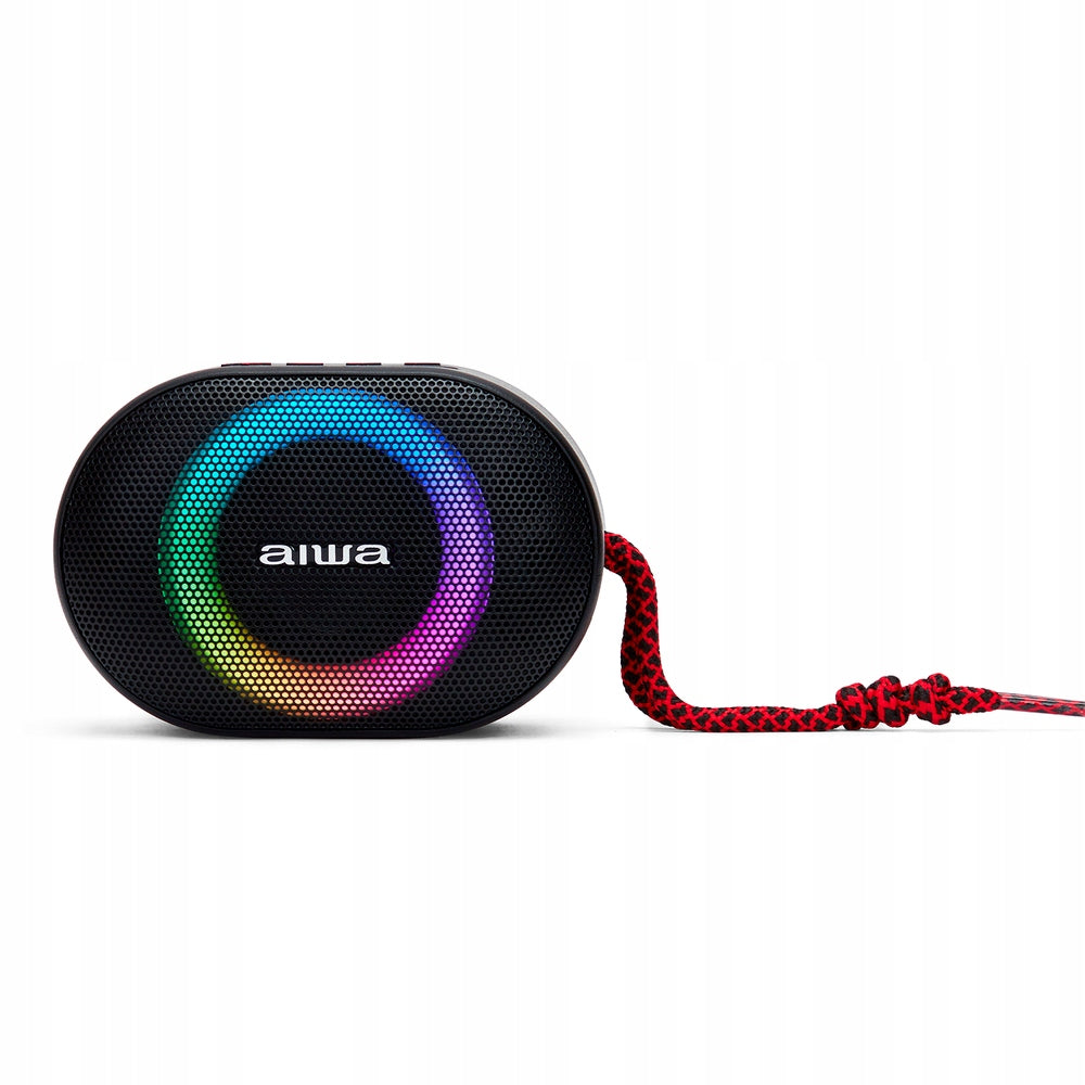 BT AIWA BST speaker - 330RD IPX6 RGB Red Brand Aiwa