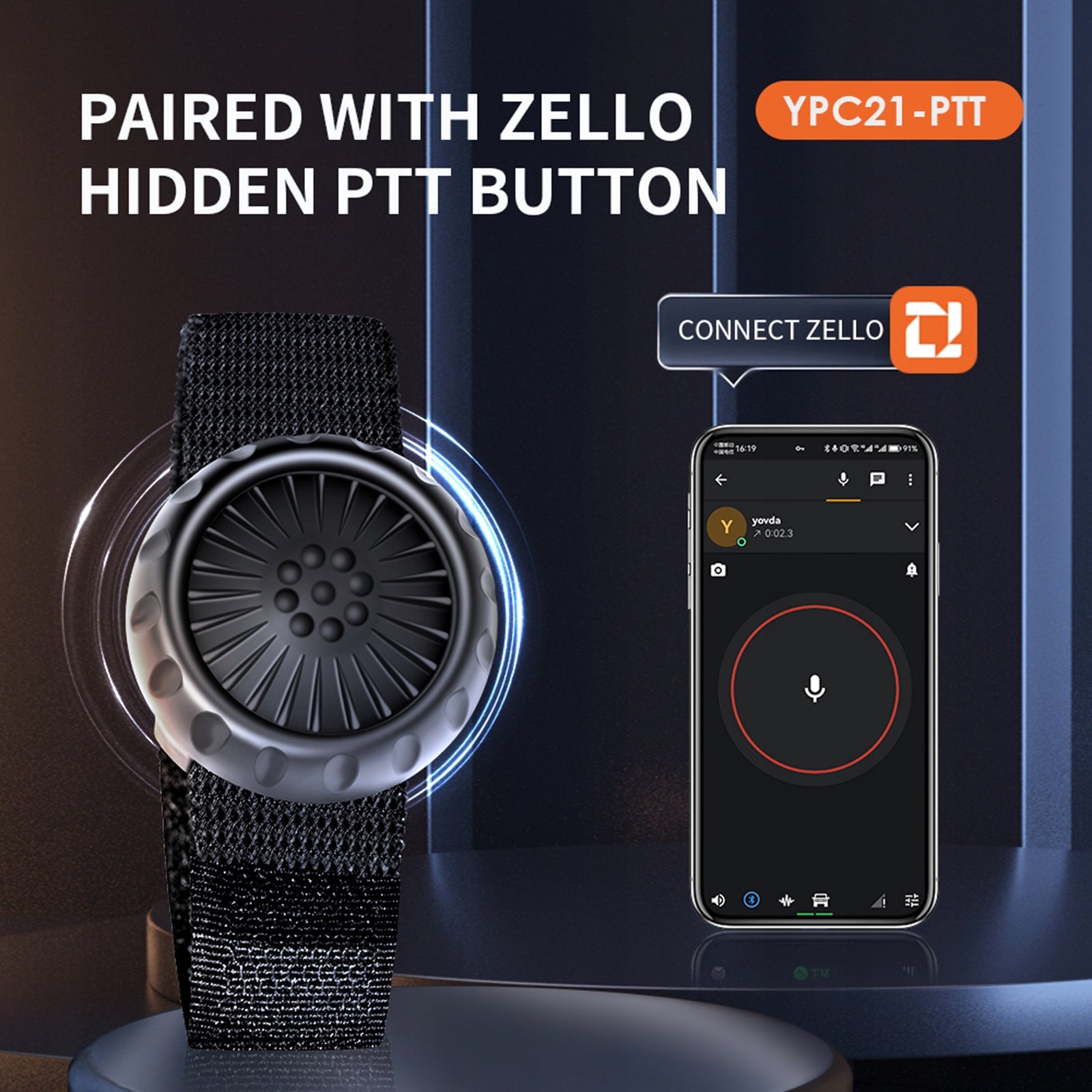 BT PTT Walkie Talkie Button Switch for Motorcycle Riding s