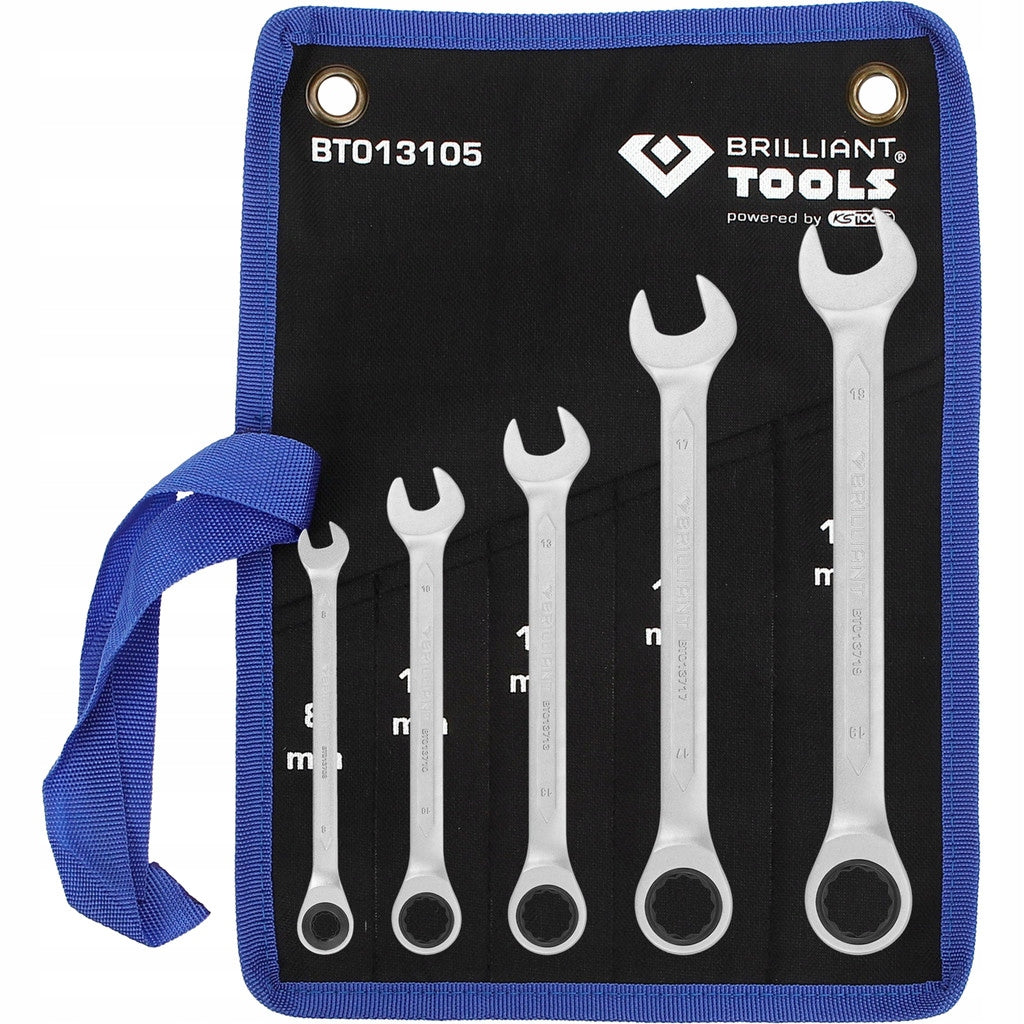 BT013105 KSTOOLS_G RATCHET EYE WRENCH 5PCS Brand Brilliant Tools