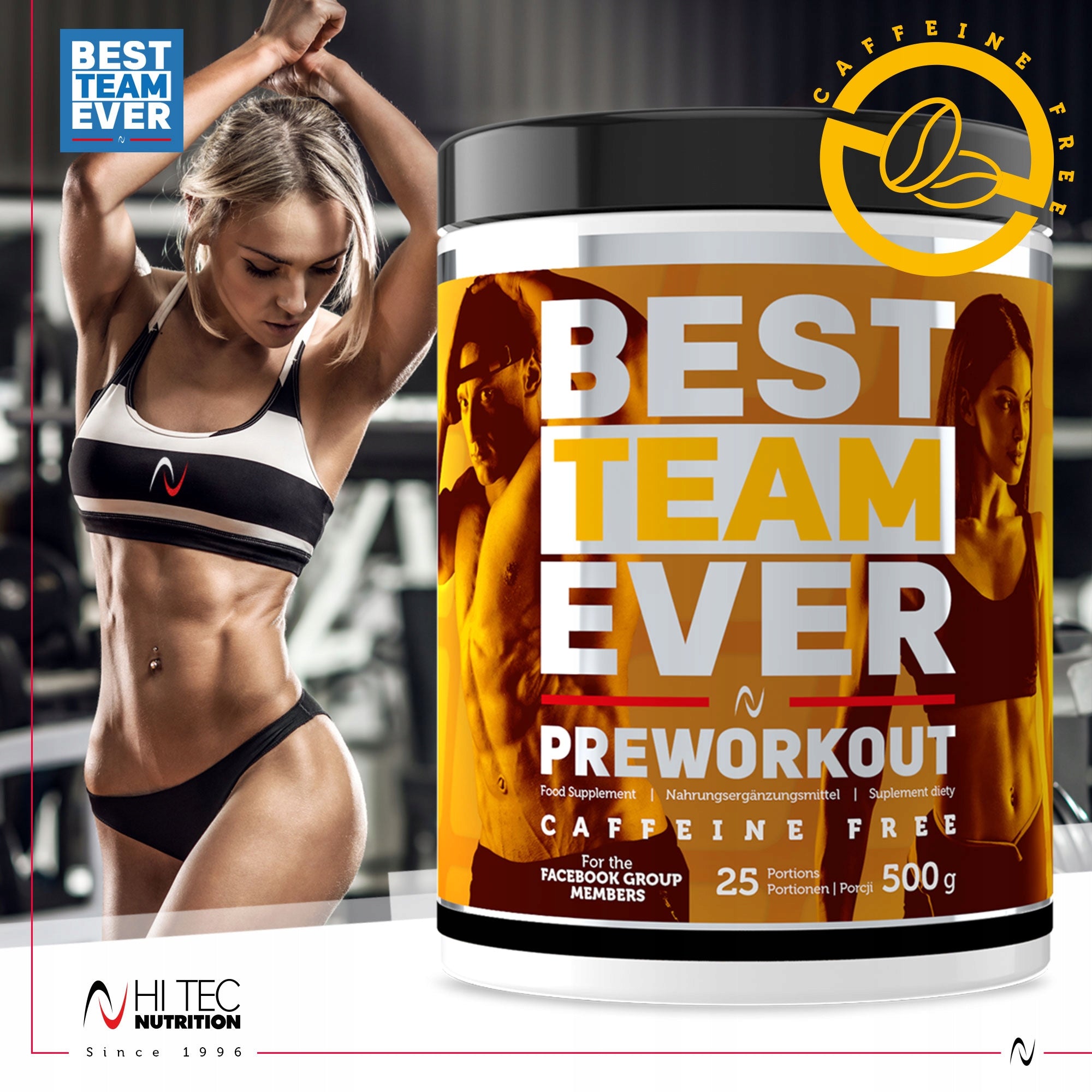 BTE Preworkout 500g PRE-WORKOUT WITHOUT CAFFEINE Manufacturer code 5907534286458
