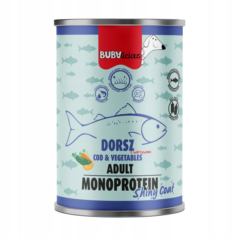 BUBAlicious MM Adult Cod ShinyCoat 400g